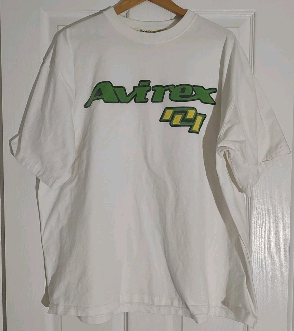 Men's Vintage 1990s Avirex Varsity USA Graphic T Shirt Tee - XXL
